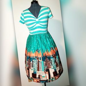 NYC Skyline Dress, Size Large